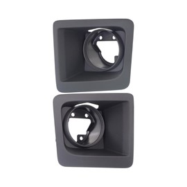 KarParts360 For GMC Sierra 1500 2014 2015 Fog Light Trim Driver And Passenger Side | Pair | Front | Textured Black | Replacement For GM1038169, GM1039169 | 22902334, 22902335