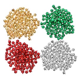 400pcs DIY Color Bell Mini Bell Decorative Bells Craft Bell Charm Bells Bulk Decorative Charms Bell Metal Bells Craft Bells Small Bell DIY Bells Craft Metal Bell Colorful Bells