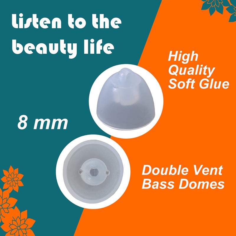 Hearing Aid Domes for Oticon Replacement, Oticon Minifit Double Vent