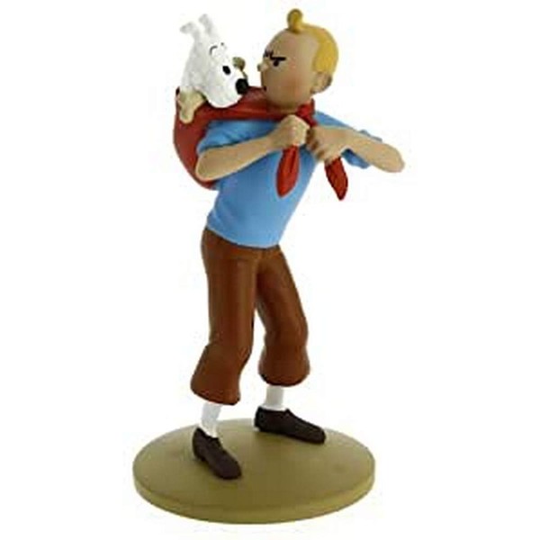 Moulinsart Tintin Resin Figure Carrying Milu (42194)