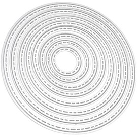 8 Pcs Silver Circle Cutting Dies for Card Making，Cutting Dies Cut Stencils for DIY Scrapbooking Photo Album Decorative Embossing Paper Dies for Card Making Templated