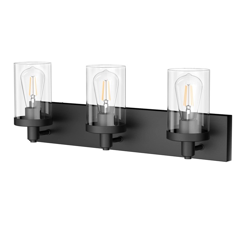 Aipsun Black Vanity Light for Bathroom 3 Light Farmhouse Bathroom