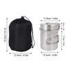 Outdoor Cookware Set, Stainless Steel Camping Pot Lightweight Camp Cookware