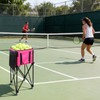 BESTHLS Foldable Tennis Ball Hopper, Pickleball Baseball Hopper Basket