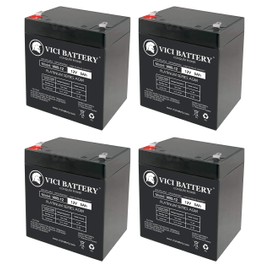 VICI Battery 12V 5AH Battery for Razor PowerRider 360 Electric Tricycle - 4 Pack Brand Product
