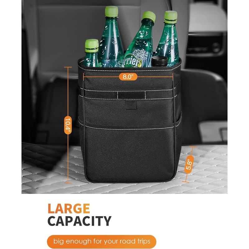HOTOR Car Trash Can - 3.5 Gallon Ultra Large Car