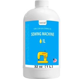 32 oz Fine Light Sewing Machine Oil and Lubricant, Commercial & Industrial Mineral Sewing Machine Oil for Lubricating Moving Parts of Textile Machinery, by OAIEGSD
