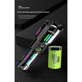 Carttley Super Bright Rechargeable Flashlights 2000000 High Lumens,Waterproof Tactical Powerful Led Flashlight Battery Powered with 5 Modes Zoomable Fast Charge,Handheld Flashlight Hiking (Carw515)