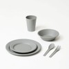 ideaco Cutlery 2 Spoons, 2 Forks, 4 Pieces, Ash Gray