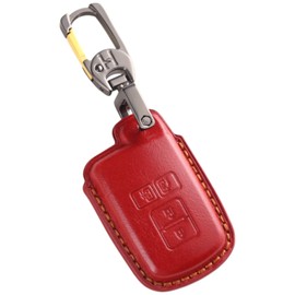 Voxy 80 Series, Noah 80 Series, Esquire Keychain, Genuine Leather, Sienta 170 Series, Genuine Leather Key Cover, Smart Key Case, Toyota Key Cover, 1.Red, S