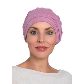 Deresina Harmony Volume Headwear Bamboo Chemo Hat for Women, Powder Pink