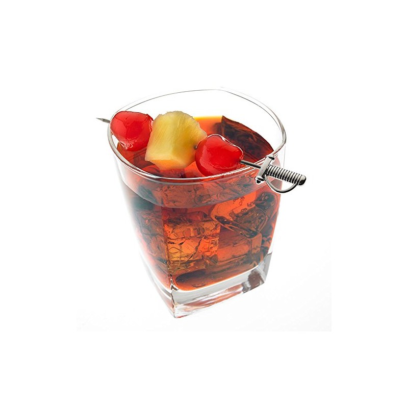 Barfly Cocktail Picks, Sword Top, Stainless