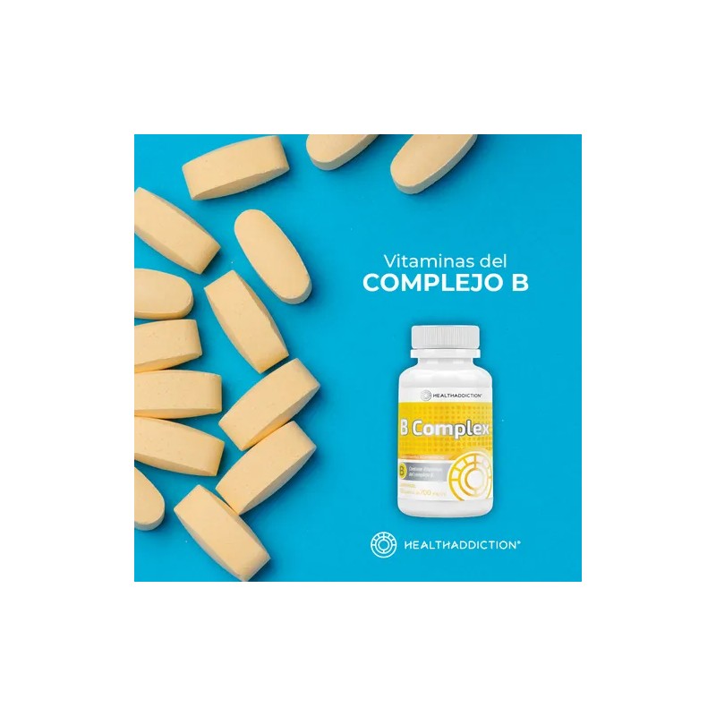 HEALTHADDICTION - Complejo B Vegano B Complex, Vitaminas B1, B2,