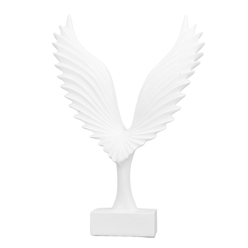 Eagle Abstract Figurine Decorative Resin Geometric Surface Animal Wing Sculpture