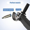 Neeki 4-1/2" Stainless Angle Grinder Arbor Extension Shaft, 5/8"-11 Thread