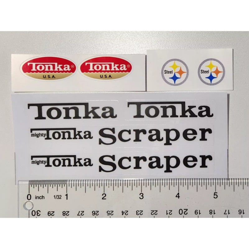 Tonka Mighty Tonka Scraper Sticker Set 1970 To 1973