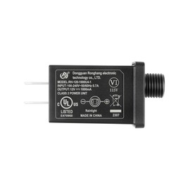 12V 1A Replacement Yard Inflatable Adapter for String Light Outdoor Low Voltage LED Controller