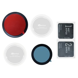 MSXTTLY VMag Magnetic Phone Car Mount Holder Accessory Kit-Includes 1 Magnetic Ring,1 Round PC Pad,2 Nano Gel Pads&1 Cleaning Cloth - Compatible VMag Car Mount Holders (5-Piece Replacement Set)