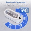 Upgraded KUNPHY Ultrasonic Jewelry Cleaner with 50ml Solution, 48KHZ, 12OZ