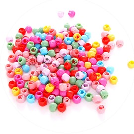 SURALIN Pack of 100 Mini Hair Clips, Hair Beads for Cliping, Pearl Hair Pins, Plastic, Rainbow Beads Clip, Hair Accessories, Children's Hair Accessories