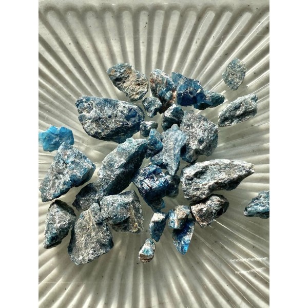 Blue Apatite - Large Under 1" - no powder -100%