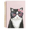 BearCake Black Cat Notebook,Cat Gifts for Women Cat Lovers,A black
