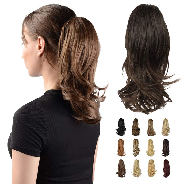 Sofeiyan 33 cm Ponytail Extension Long Curly Ponytail Clip in