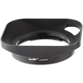 Haoge LH-VM13P Bayonet Square Metal Lens Hood Shade with Hollow Out Designed for Voigtlander 35mm f2 1:2/35 ULTRON Aspherical Vintage Line VM Lens replace LH-12