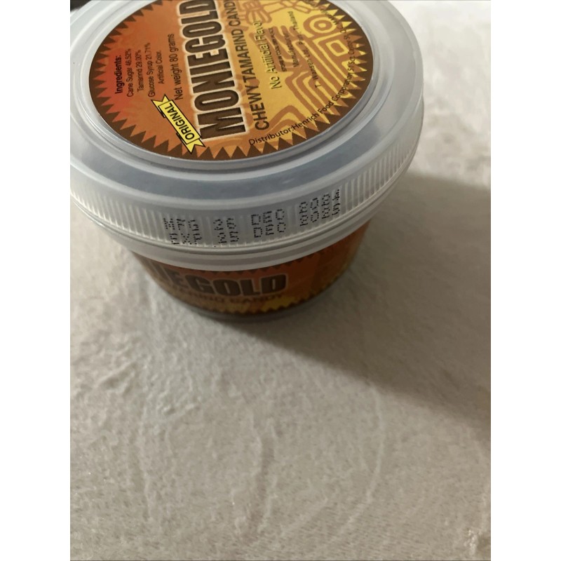 MONIEGOLD Tamarind Candy 80g. Chewy Thai Snack, NEW! Sealed Exp.