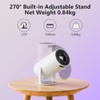 Portable 4K Mini Projector with Android 11，Smart Projector 5G WiFi6