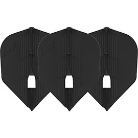 LSTYLE Dart Flights: L3 PRO KAMI Shape - Ultra Flexible - for Soft Tip and Steel Tip Darts - Black