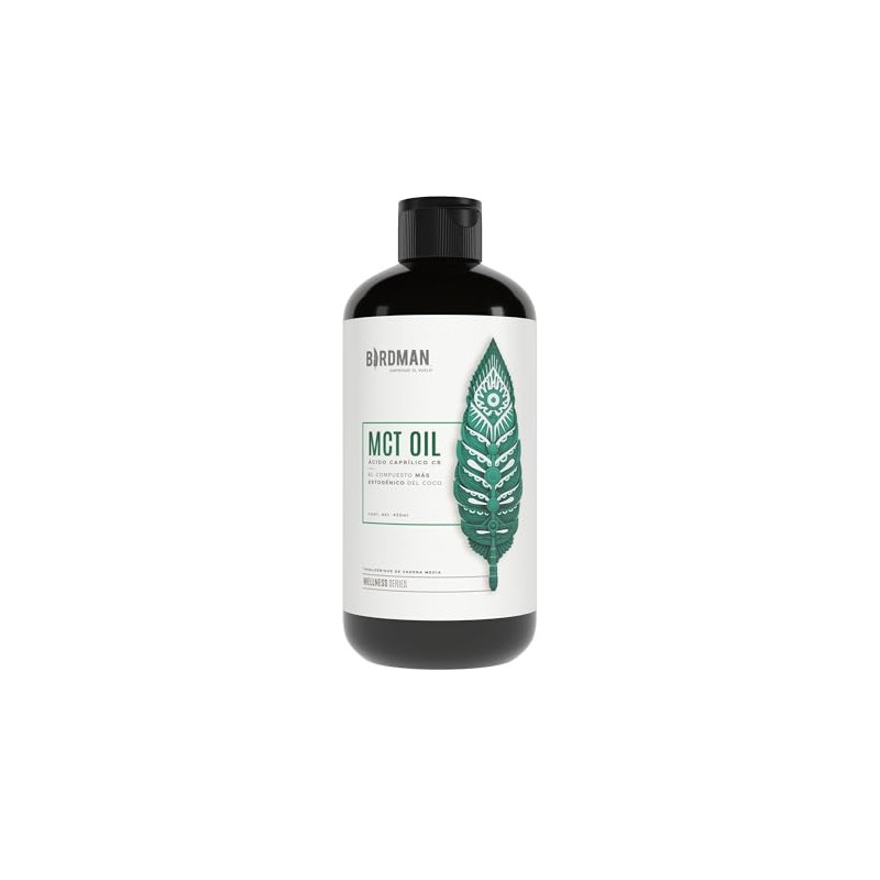 Birdman MCT Oil Ácido Caprílico C8 | 100% Puro de