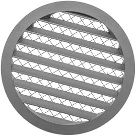 Vent Systems 8" Inch Round Register Vent Cover - Aluminum Air Vent Covers - Grille Cover, Built-in Screen Mesh - Air Return Vent Cover, Wall Vent Cover for Outside, Home Office, Kitchen