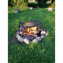 Large Black Campfire Grill