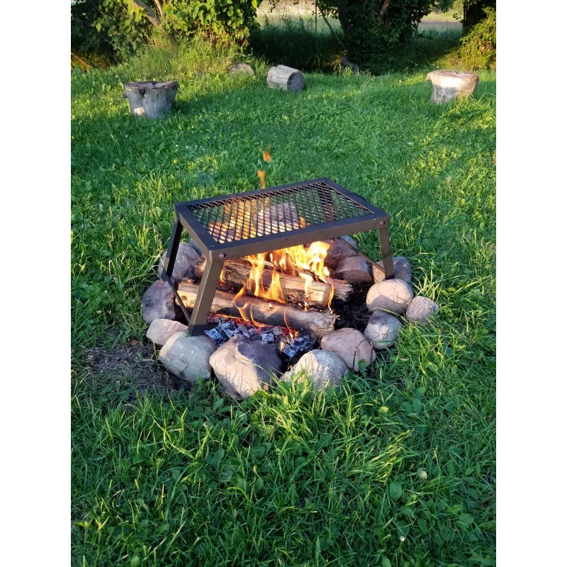 Large Black Campfire Grill