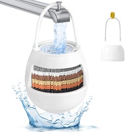 FIOGIKO Bath Filter for Tub Faucet | Bath Water Filter with 10 Stages Filtration | Removes Chlorine and Various Impurities | Makes Skin Softer, Smoother and Healthier | 5000 Gallon Filtration