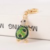 Cute Mini Turtle Sparkling Charm Blingbling Keychain Crystal Rhinestones Pendant