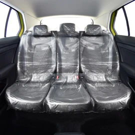 BBTO 10 Pcs Plastic Disposable Car Seat Cover for Car Clear Universal Transparent Seat Covers Protector Vehicle Anti-Dirty Dustproof Waterproof for Auto Truck Bus Accessories