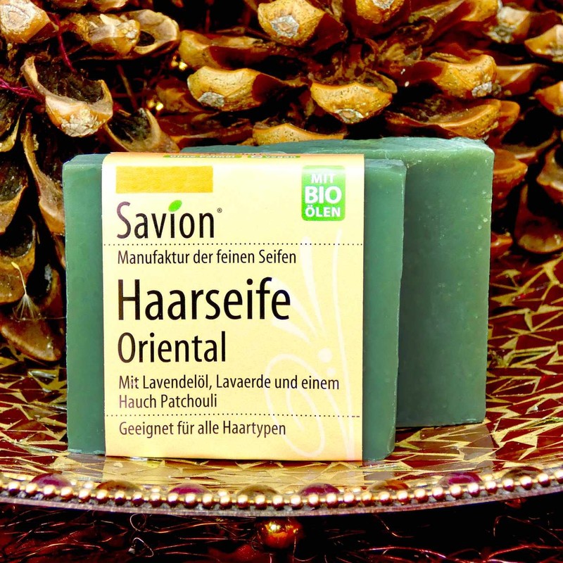 Savion Oriental Hair Wash Soap for All Hair Types, Vegan,