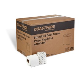 Coastwide Professional™ Toilet Paper, 2-ply, White, 500 Sheets/Roll, 96 Rolls/Case (CW26212/BP26212)