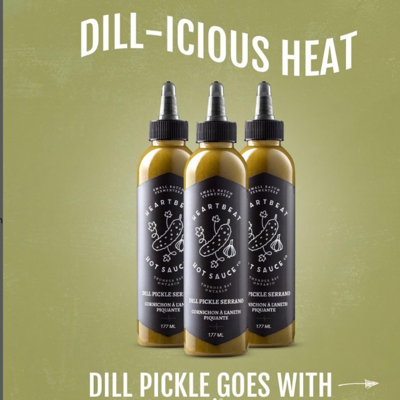 Heartbeat Hot Sauce Dill Pickle Serrano Hot Sauce, 6 FZ