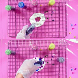 10 Pack White Cotton Scrunchies for Tie Dye Hair Elastic Hair Ties Pony Tail Holder for Party