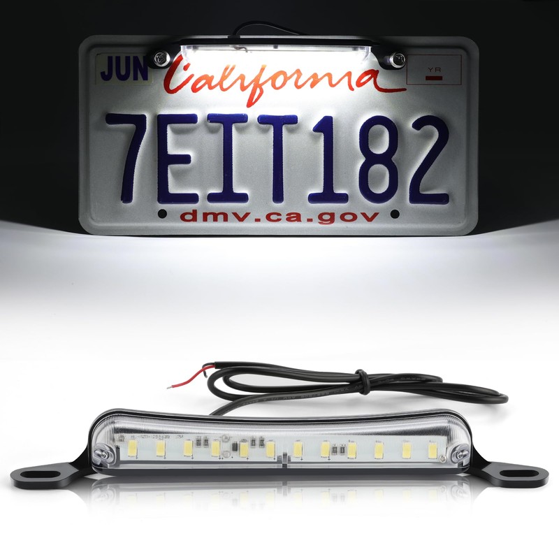 LivTee License Plate LED Light, Extremely Bright Assembly for Trailer