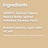 SKIPPY Natural Creamy Peanut Butter Spread Individual Squeeze Packs, 1.15