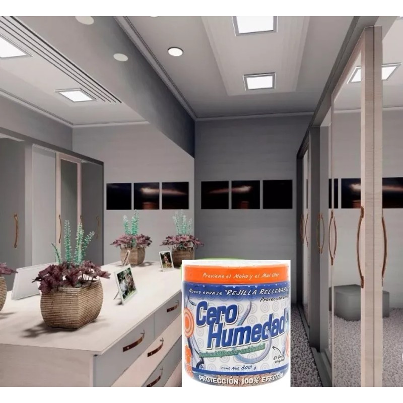 cero hum 4 Eliminador Humedad Rellenable 300 Gr Absorbe Mal