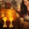 CFSHGLPSF 6.5inch 1 Pair-7 Color LED Lotus Flower Lamp -