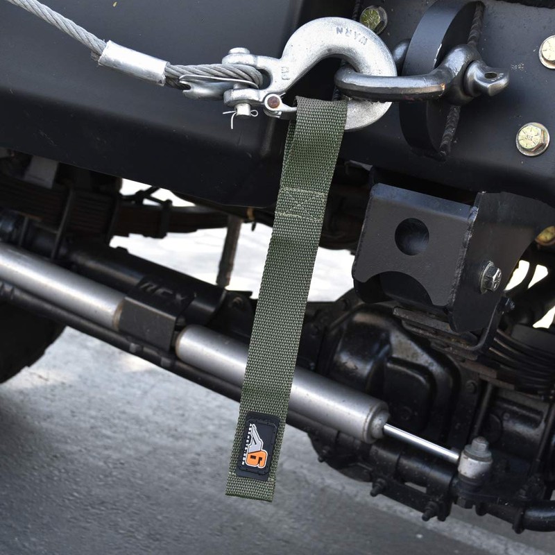 Agency 6 Winch Hook Pull Strap - OD Green -