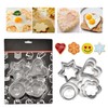 12 PCS Stainless Steel Cookie Moulds,Multi-Shape Cookie Moulds,Cookie Cutter,Home and