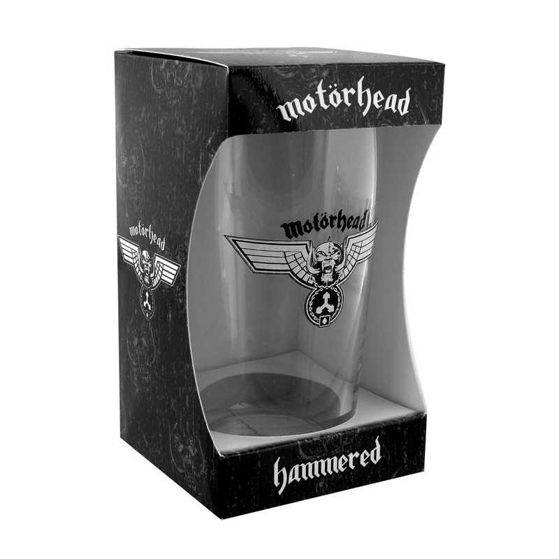 Motorhead Hammered Drinking Glass