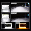 COLIGHT 4X 4x6" LED Projector Headlights For Kenworth T800 T600